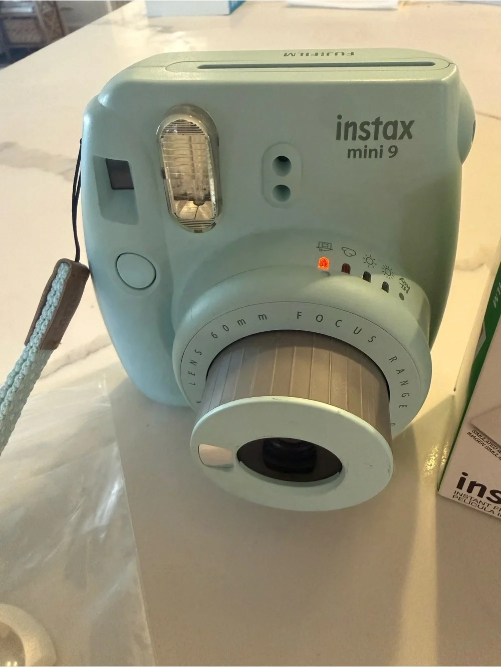Fujifilm Instax Mini 9 Instant Camera - Light Blue/Mint